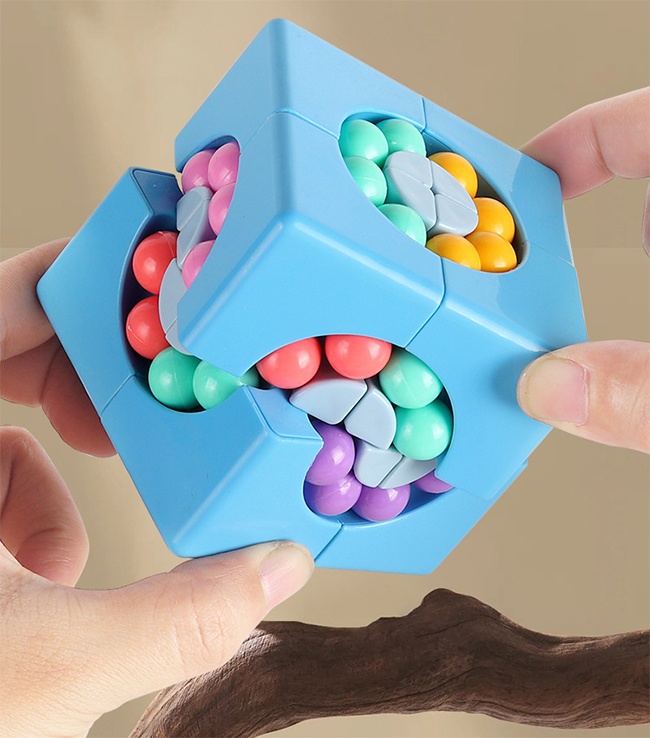 JP Rotating Magic Beans 2x2x2 Magic Cube Blue